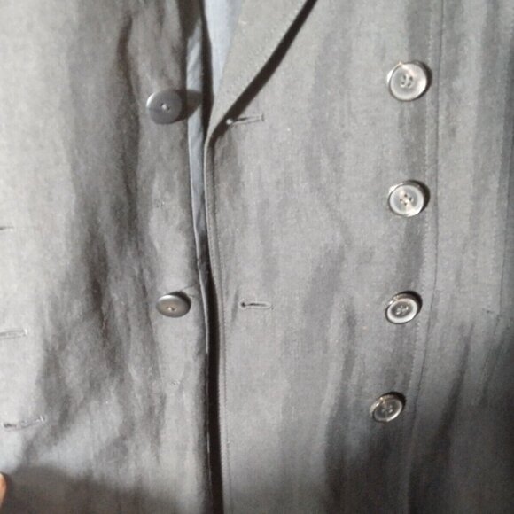 All Saints "Rare" Vintage Gwen Linen Mix Coat UK12 - Picture 8 of 16